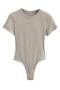 stylish high stretch 11 colors short sleeve all-match bodysuit(size run small)_Black_White_Gray_Dark Gray_Light Pink_Rose Red_Haze Blue_Sea Blue_Beige