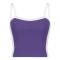 sexy slight stretch color-block backless sling all-match crop vest_Black_White_Green_Blue_Purple