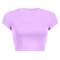 high street style plus size slight stretch 10 colors all-match crop t-shirt_Black_White_Pink_Red_Magenta_Yellow_Green_Sky Blue_Light Purple