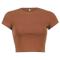 high street style plus size slight stretch 10 colors all-match crop t-shirt_Black_White_Pink_Red_Magenta_Yellow_Green_Sky Blue_Light Purple_Brown