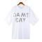 casual 5 colors slight stretch  letter sequin decor crew neck loose t-shirt_Black_White