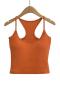 sexy high stretch 6 colors padded all-match crop vest(size run small)_Black_White_Dark Gray_Rose Red_Orange