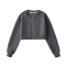 stylish casual light stretch zip-up simple baseball crop jacket size run small_Black_White_Gray_Dark Gray