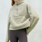 casual slight stretch teddy fleece zipper warm sweatshirts (size run small)_Black_Dark Gray_Light Green