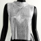 sexy solid color 3 colors slit chain metal sequins music festival crop vest_Black_Gold_Silver