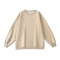 casual non-stretch solid color crew neck 4 colors sweatshirts(size run small)_Black_Gray_Sky Blue_Beige