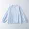 casual non-stretch solid color crew neck 4 colors sweatshirts(size run small)_Black_Gray_Sky Blue