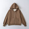 casual slight stretch 12 colors hooded zip-up sweatshirts(size run small)_Black_White_Gray_Dark Gray_Pink_Light Pink_Rose Red_Dark Green_Sky Blue_Light Purple_Beige_Brown