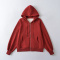 casual slight stretch 12 colors hooded zip-up sweatshirts(size run small)_Black_White_Gray_Dark Gray_Pink_Light Pink_Rose Red