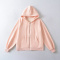 casual slight stretch 12 colors hooded zip-up sweatshirts(size run small)_Black_White_Gray_Dark Gray_Pink_Light Pink