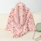 new stylish slight stretch contrast color knit tassel fluffy warm cardigan_Pink