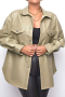 casual non-stretch pu leather single-breasted pocket outerwear(only outerwear)_Black_Sky Blue_Beige