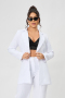 high quality non-stretch 11 colors shoulder padded blazer(only blazer)_Black_White