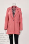 high quality non-stretch 11 colors shoulder padded blazer(only blazer)_Black_White_Pink