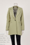 high quality non-stretch 11 colors shoulder padded blazer(only blazer)_Black_White_Pink_Light Pink_Light Green