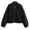 s-l new casual no-stretch 4-color patchwork wool-like fabric loose jackets_Black