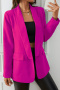 s-xl casual no-stretch 5-color patchwork lapel long sleeve with liner blazers_Black_Red_Magenta