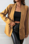 s-xl casual no-stretch 5-color patchwork lapel long sleeve with liner blazers_Black_Red_Magenta_Deep Yellow