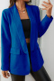 s-xl casual no-stretch 5-color patchwork lapel long sleeve with liner blazers_Black_Red_Magenta_Deep Yellow_Sea Blue