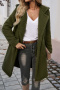 casual no-stretch 4-color knit loose long sleeve hooded coats_Black_Light Pink_Dark Green