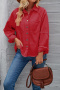 new stylish no-stretch patchwork washed denim 5-color long sleeve jackets_Black_Pink_Red