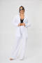 high quality non-stretch 11 colors shoulder padded lined blazer(only blazer)_Black_White