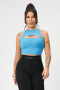 high quality sexy slight stretch orange cutout crop vest(new added colors)_Black_White_Gray_Red_Magenta_Orange_Light Green_Blue