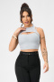high quality sexy slight stretch orange cutout crop vest(new added colors)_Black_White_Gray