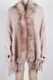 new slight stretch 7-color tassel &fuzzy knit long sleeve cardigan_Black_Gray_Light Pink