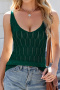 casual slight stretch solid color 7 colors slim fit knit vest_Black_White_Rose Red_Deep Yellow_Dark Green
