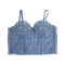 sexy non-stretch sling with padded rivet rhinestones decor denim vest_Sky Blue_Blue