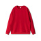new casual plus-size 14-color slight stretch cotton loose long sleeve sweatshirt_Black_White_Gray_Red