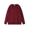 new casual plus-size 14-color slight stretch cotton loose long sleeve sweatshirt_Black_White_Gray_Red_Rose Red