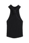 sexy slight stretch ribbed knit 5 colors kink tank top(size run small)_Black
