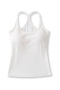 sexy slight stretch 3 colors stitching lace padded tank top(size run small)_Black_White