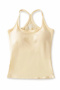 sexy slight stretch 3 colors stitching lace padded tank top(size run small)_Black_White_Beige