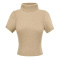 casual slight stretch high-collar ribbed knit sweaters(size run small)_Black_Gray_Beige_Khaki 
