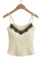 sexy slight stretch 4 colors lace trim padded tank top(size run small)_Black_White_Gray_Beige