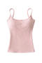 casual slight stretch 9 colors solid color padded tank top(size run small)_Black_White_Gray_Dark Gray_Pink