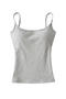 casual slight stretch 9 colors solid color padded tank top(size run small)_Black_White_Gray