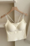 sexy slight stretch traceless cross straps padded tank top(asia size)_Black_Gray_Beige