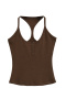 casual slight stretch 7-color solid color slim breathable vest size run small_White_Gray_Red_Orange_Dark Blue_Beige_Brown