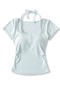 casual slight stretch 7 colors halter-neck padded top(size run small)_Black_Gray_Pink_Yellow_Sky Blue