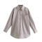 casual non-stretch 11 colors lapel button blouses(size run small)_Black_White_Gray
