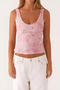 casual slight stretch 5-colors sequins beaded slim fit vest_Pink