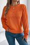 halloween stylish slight stretch cut out knitted 3 colors all-match sweater_Rose Red_Orange