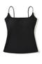 sexy slight stretch 8 color slim padded tank top(size run small)_Black