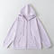 casual slight stretch 6 colors hooded zip-up jacket(size run small)_Black_White_Gray_Pink_Yellow_Light Purple