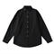 casual non-stretch 6 colors lapel solid color button blouses(size run small)_Black