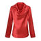 casual non-stretch 9 colors swing collar lapel solid color blouses_Black_White_Gray_Pink_Red